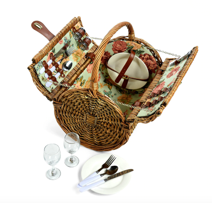 Voll ausgestatteter Picknickkorb von Depot für 139 Franken, nur online erhältlich. 