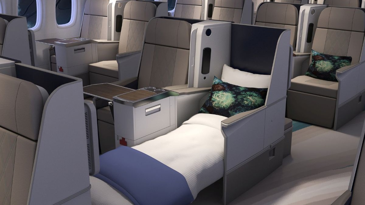 Cea mai curată companie aeriană din lume folosește așternuturi din PET-uri și scoici reciclate și scaune cu tehnologie NASA