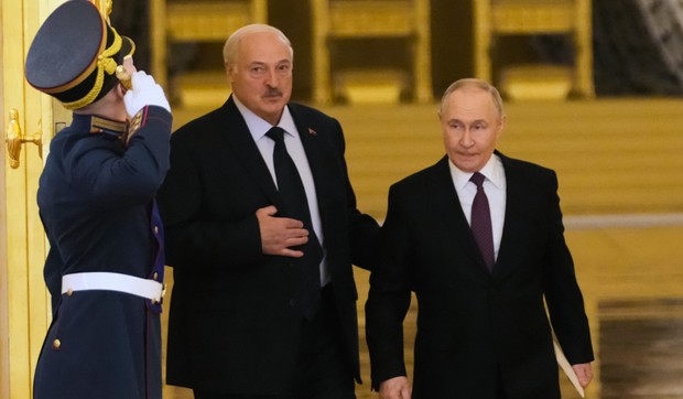 Aleksandar Lukašenko i Vladimir Putin u Moskvi 26. februara