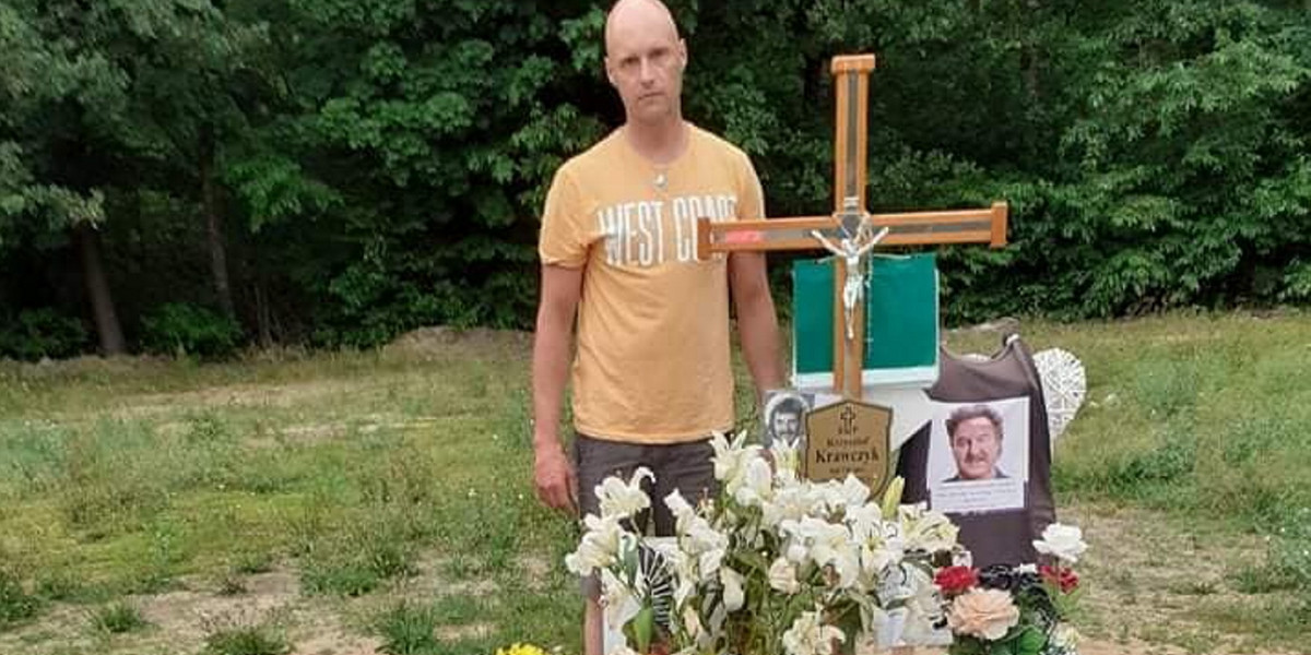 Syn Krzysztofa Krawczyka odwiedził grób ojca. 