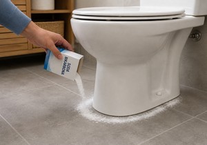 Soda bikarbona oko WC šolje