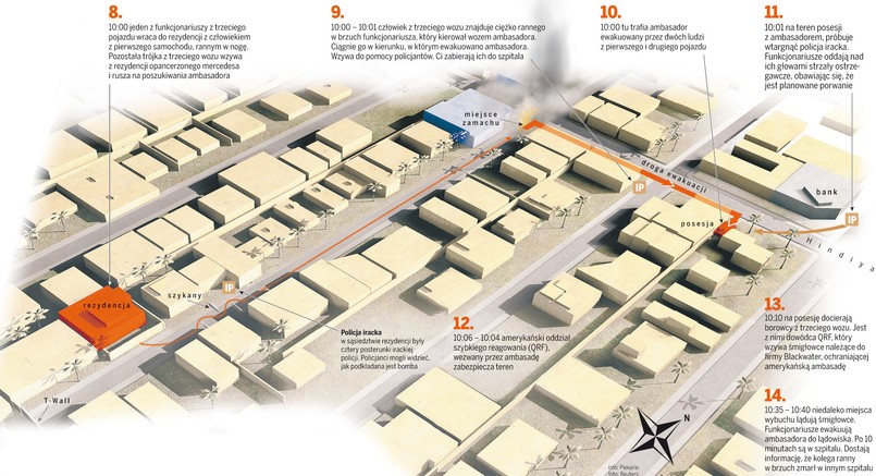 Rekonstrukcja zamachu na polskiego ambasadora w Bagdadzie - cz.2