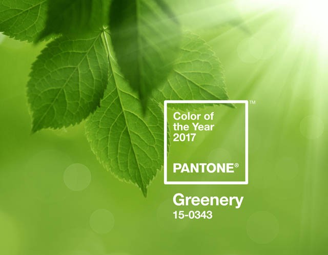 2017 színe a Pantone szerint: a Greenery