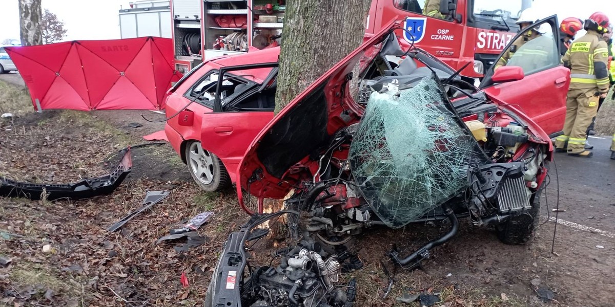 Człuchów. Śmiertelny wypadek. Zginął 39-letni mężczyzna.