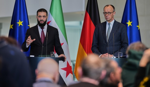 Nemački kancelar Fridrih Merc i predsednik Sirije Ahmad al Šara