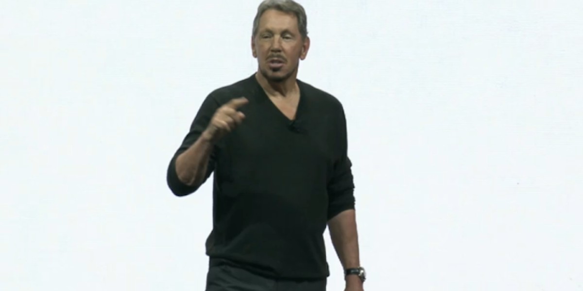 Larry Ellison demonstrated Oracle's new chat bot with a joke about his salary