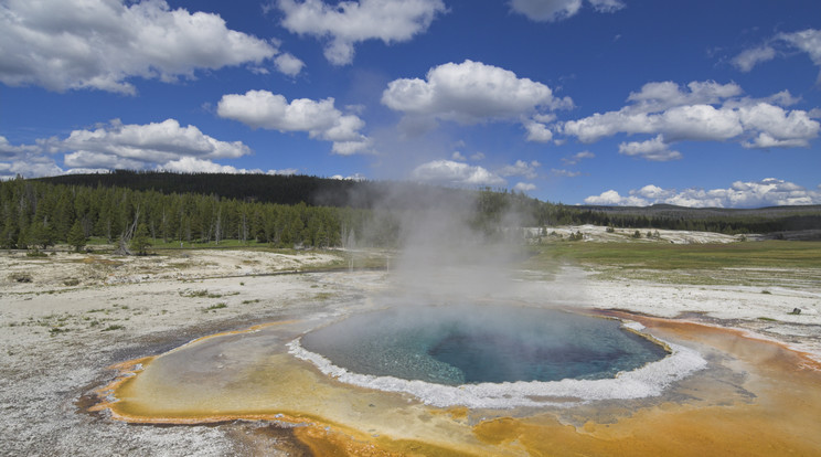 A húsz szuper vulkán egyike a Yellowstone Nemzeti Parkban található/Fotó: AFP