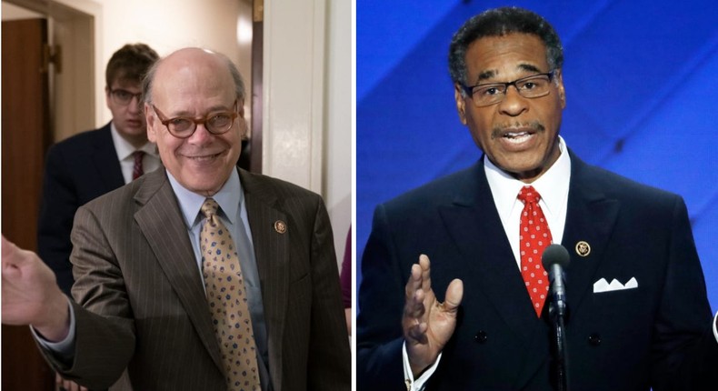 A side-by-side image of Rep. Steve Cohen and Rep. Emanuel Cleaver.
