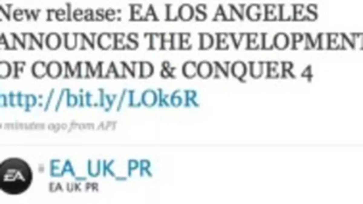 EA przypadkiem ujawniła Command & Conquer 4