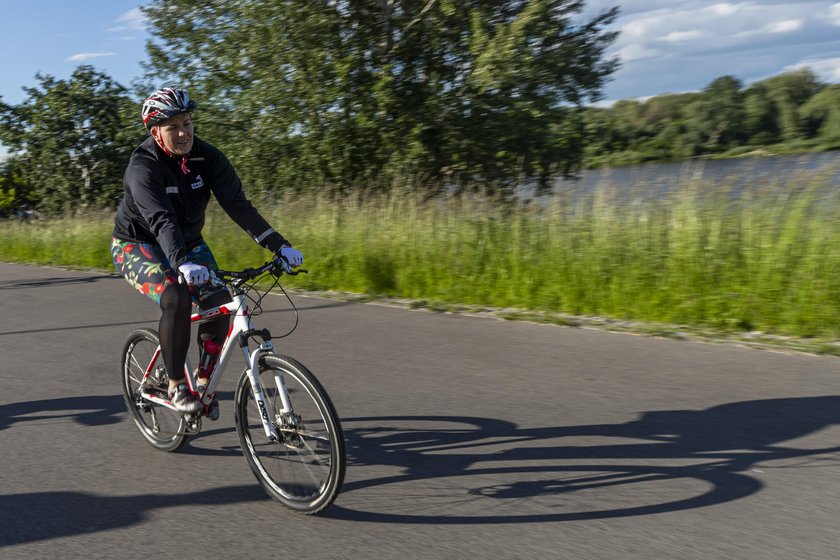 Nie było więc problemu, by umówić się z mistrzynią na przejażdżkę rowerową po stolicy.