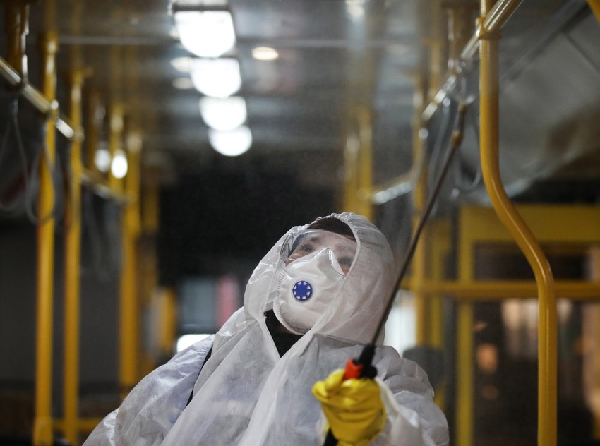 Dezinfekcija prevoza u Minsku