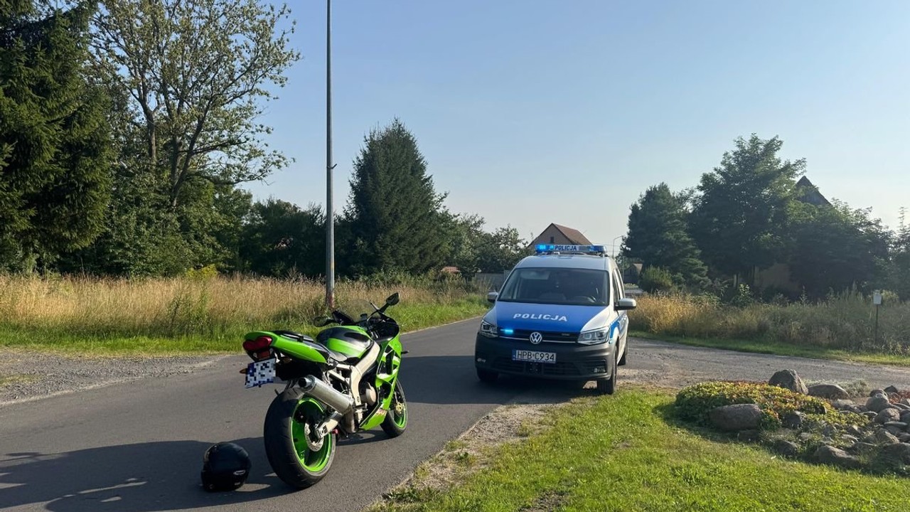 Pościg za motocyklistą w Zgorzelcu. Pędził ponad 200 km na godz. [WIDEO]