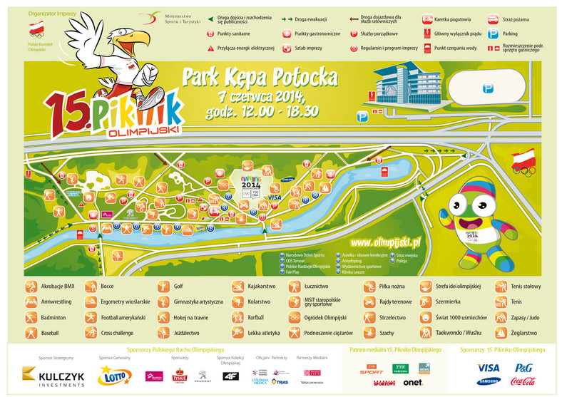 Mapa 15. Pikniku Olimpijskiego