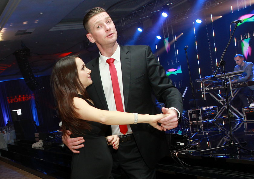 Łukasz Kadziewicz tańczy z żoną Barbarą