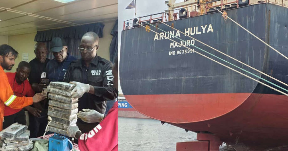 Nigeria fines 11 Indian sailors and merchant vessel $6 million over cocaine shipment