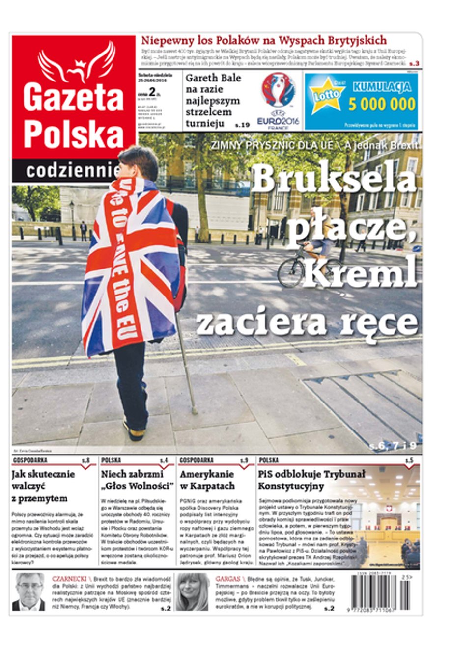 Okładka "Gazety Polskiej"