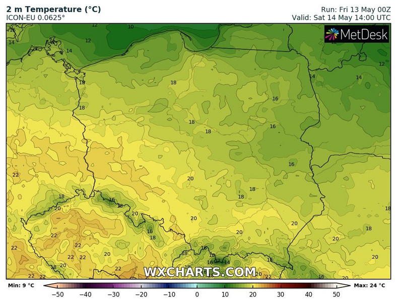 W wielu miejscach temperatura nie przekroczy 20 st. C