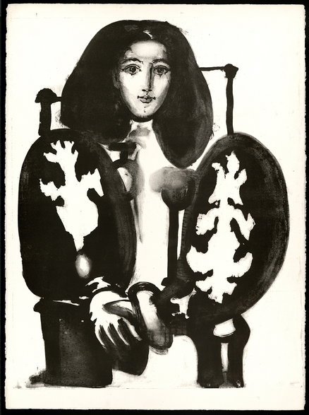 Pablo Picasso Kobieta w fotelu Nr. 1 (W polskim okryciu) z 1949 r., 