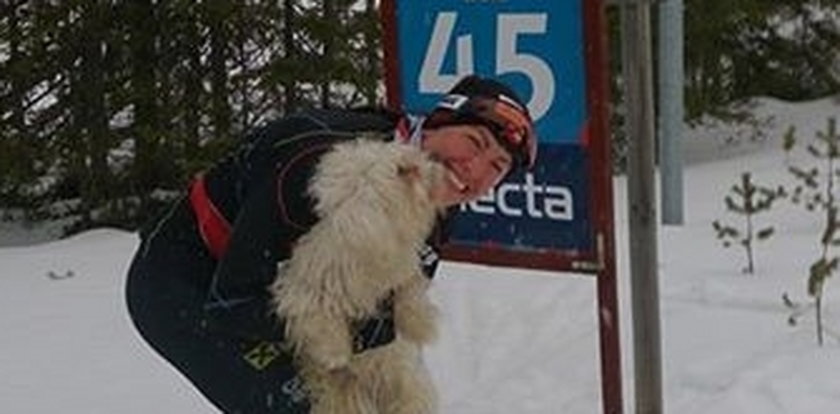 Justyna Kowalczyk chwali się psem! Pomaga jej?