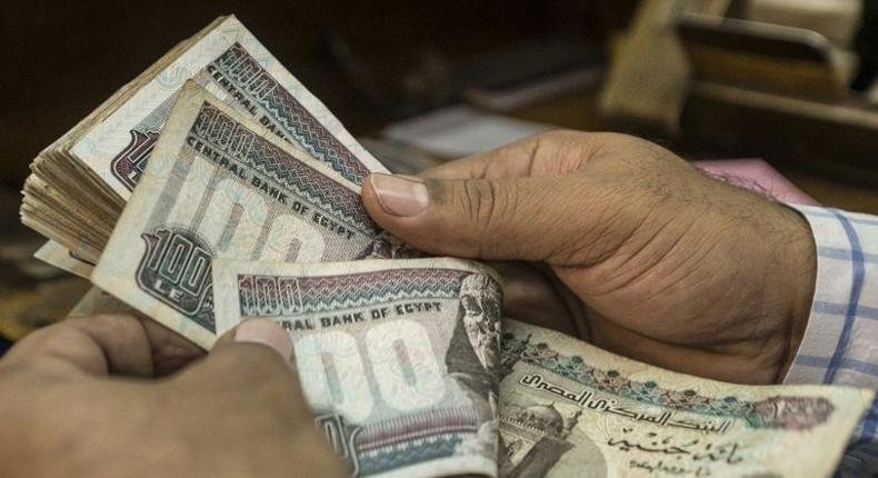 The Egyptian pound, which had been pegged at 8.89 to the dollar, now trades at banks for up to 17 pounds a dollar