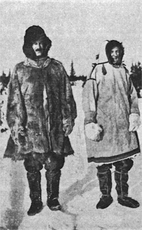 Maria Czaplicka i Hall, ilustracja z pierwszego wydania "My Siberian Year"