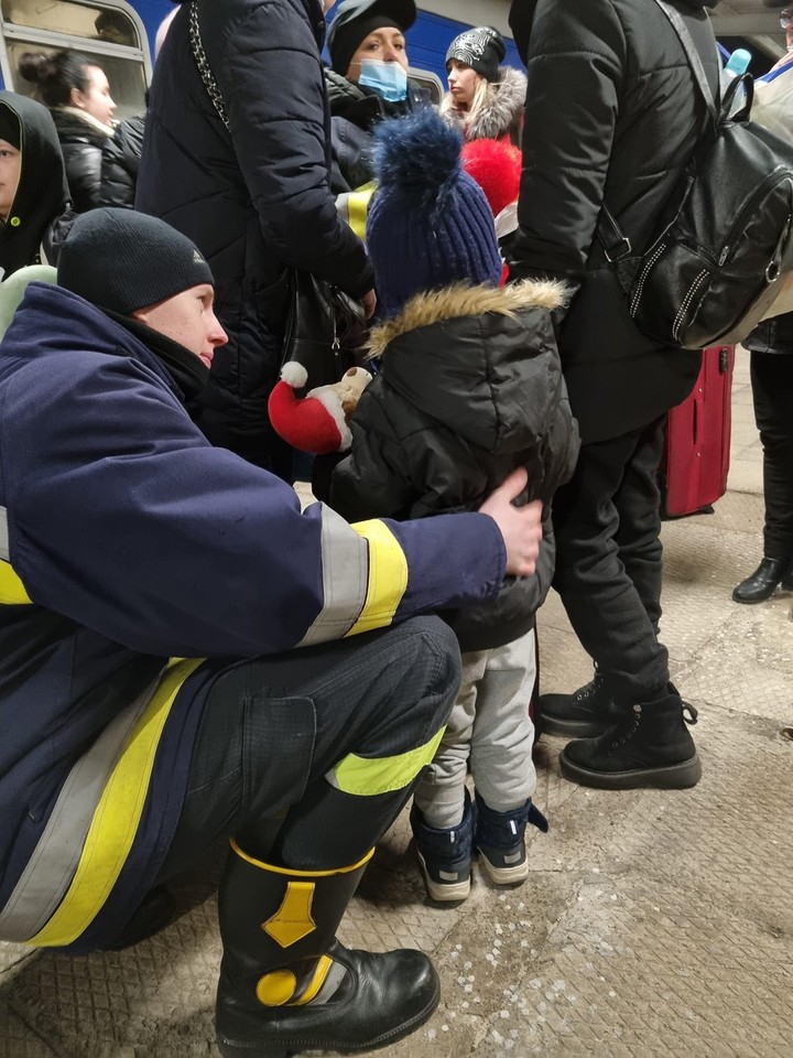 Kolejny pociąg z uchodźcami z Ukrainy dotarł do Sędziszowa