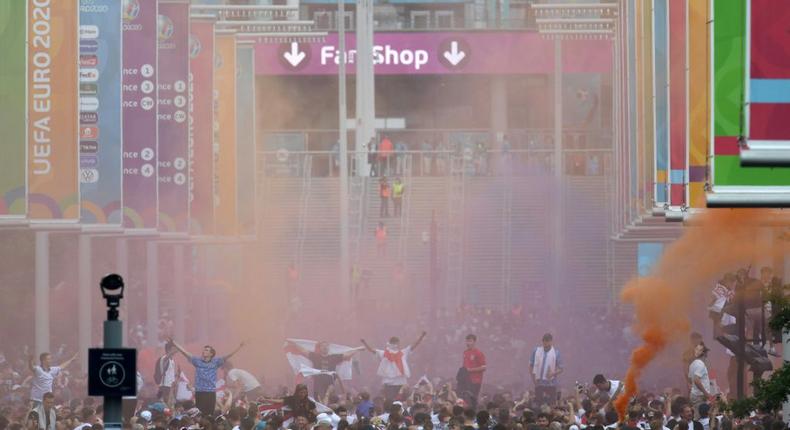 An independent review into crowd trouble at the Euro 2020 final at Wembley said disaster was narrowly averted Creator: Daniel LEAL