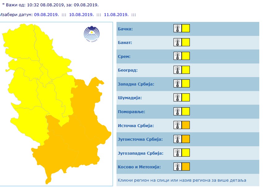 Narandžasto meteoupozorenje