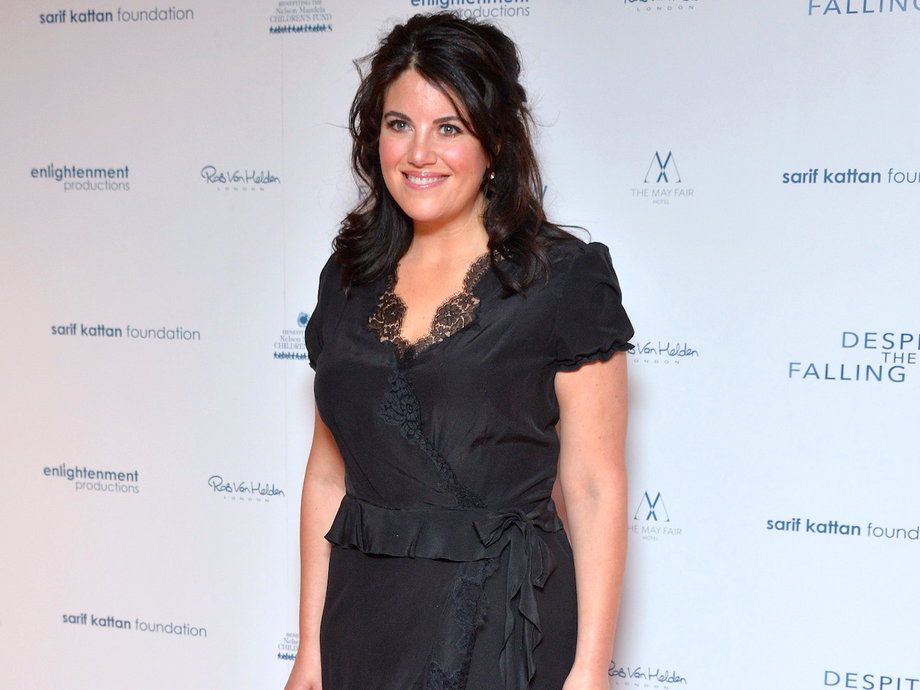 Lewinsky at the gala screening of “Despite The Falling Snow” on March 23 in London.