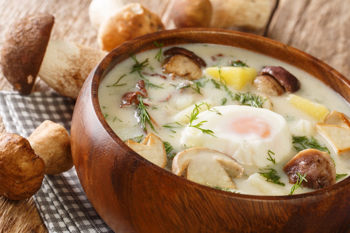 Kulajda,Is,A,Traditional,Czech,White,Soup,Full,Of,Flavors.