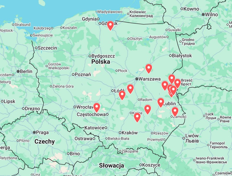 Gdzie spadły rosyjskie drony w Polsce? Aktualna mapa i lista miejscowości