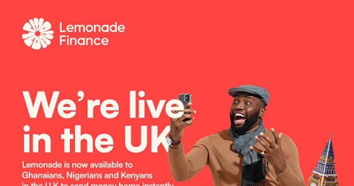 With Lemonade Finance, Ghanaians in the U.K can send money home for