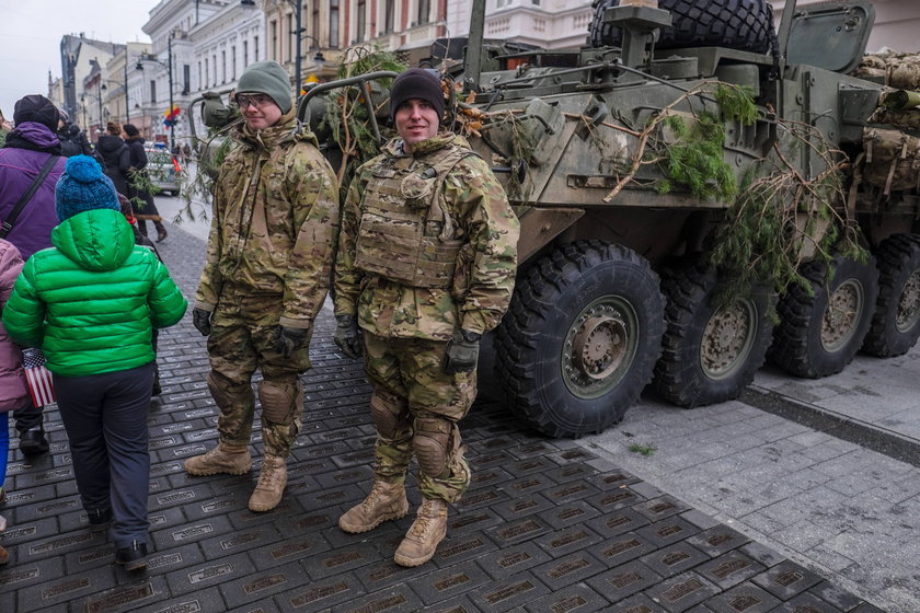 Amerykańscy żołnierze w Łodzi 