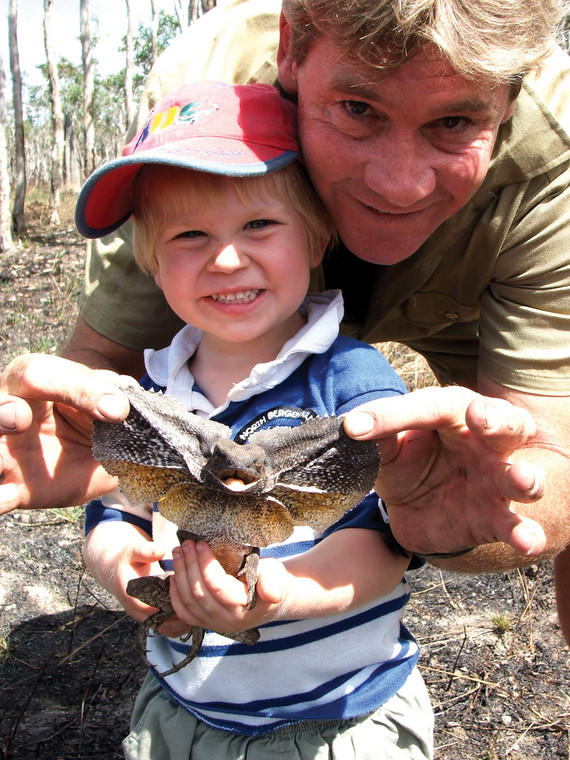 Steve Irwin z synem, Robertem Irwinem