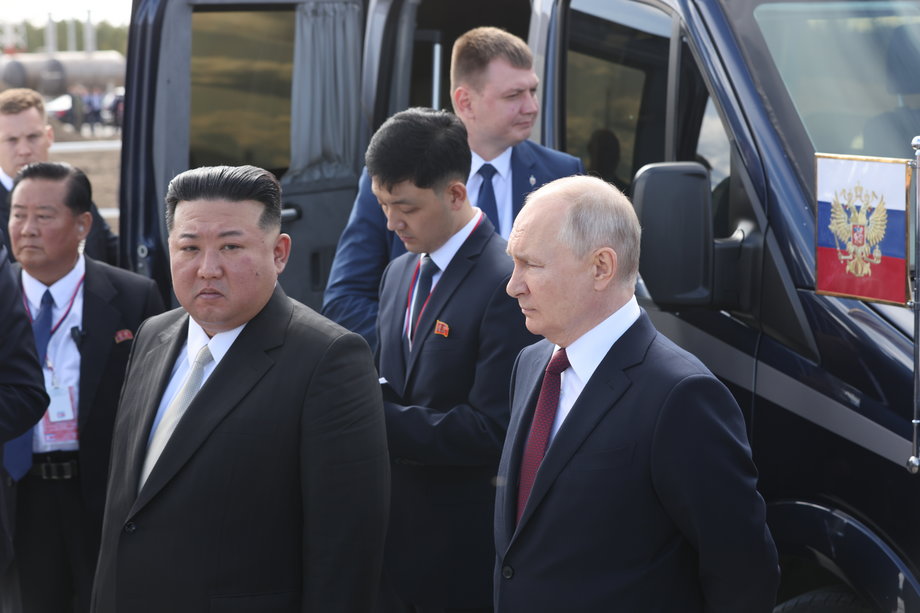 Spotkanie Władimira Putina z Kim Dzong Unem 13 września 2023 r.