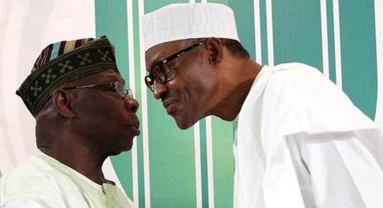 The Former President, Olusegun Obasanjo has on many occasions criticised President Muhammadu Buhari. (Dailypost)