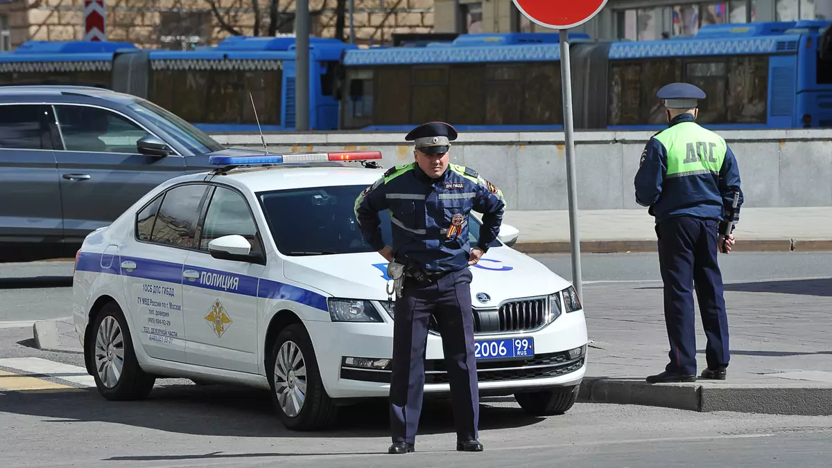 Radiowóz moskiewskiej policji