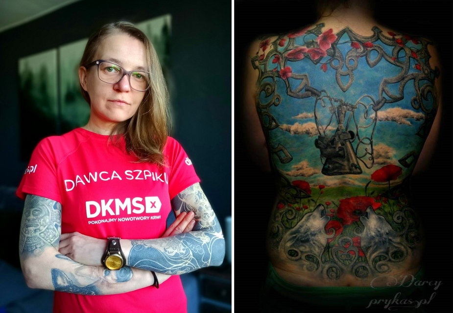 Kamila Ulas - Dawca szpiku z tatuażem