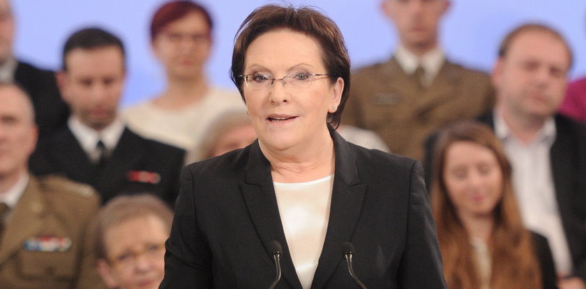 Premier Ewa Kopacz zdradzała emocje