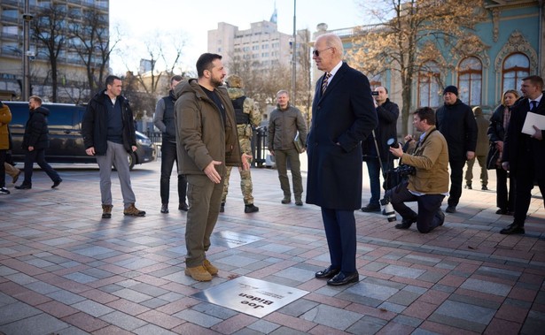 Wołodymyr Zełenski i Joe Biden