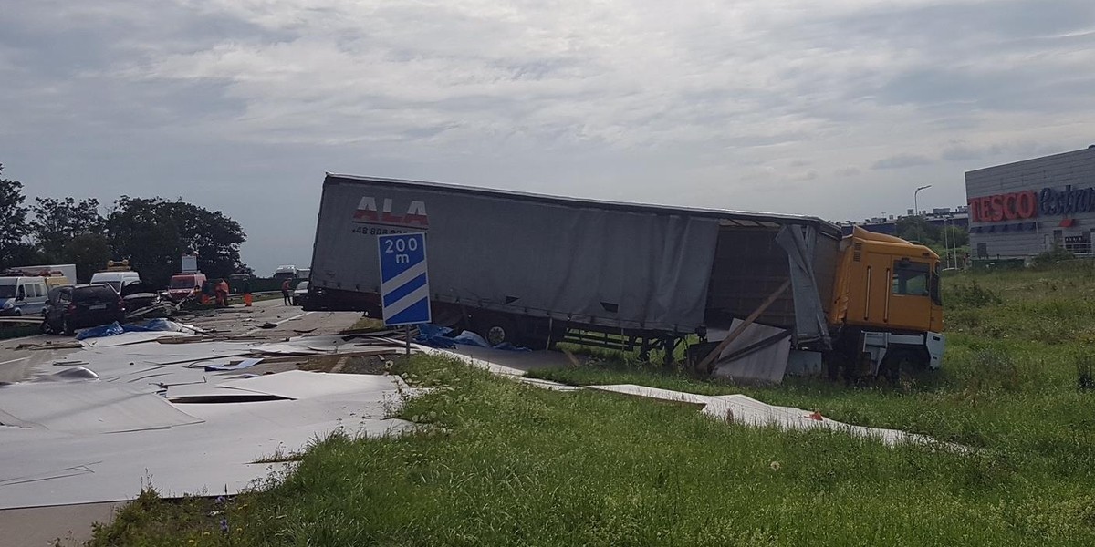 Wypadek na Bielanach Wrocławskich