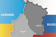 Ukraina Rosja Donbas mapa