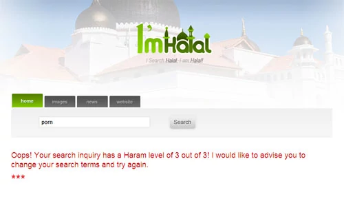 Zapytanie zablokowane przez wyszukiwarkę internetową ImHalal.com
