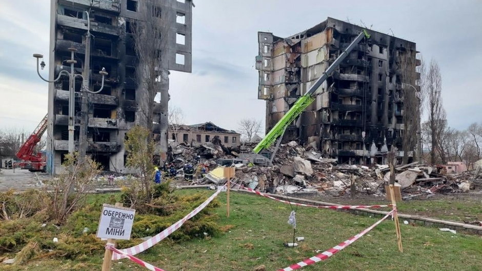 Zniszczone przez Rosjan w Borodziance