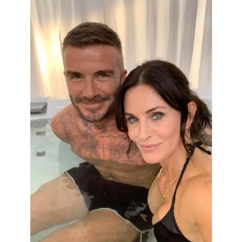 Courteney Cox i David Beckham