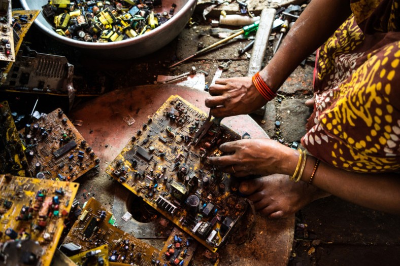 recykling elektroodpadów w Zachodnim Bengalu Sanjit Das/Bloomberg