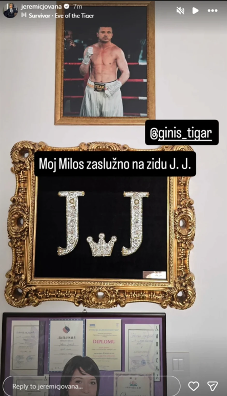 Jovana uramila Tigra