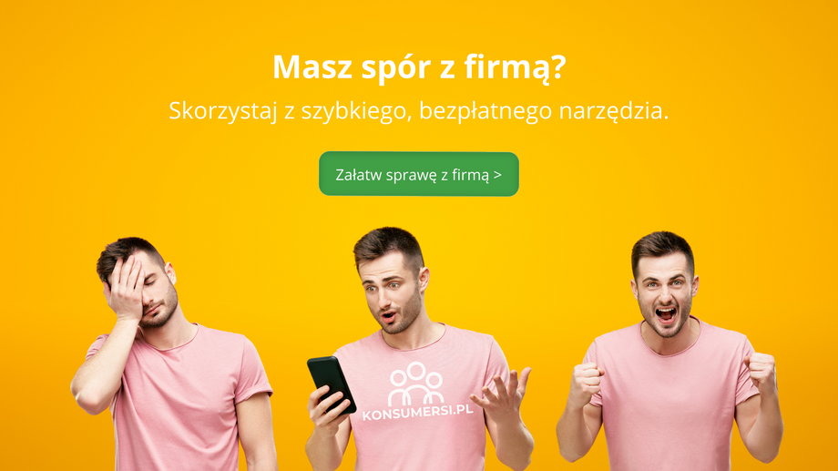 Konsumersi.pl zostali przetestowani i reakcja firmy nastąpiła już po jednym dniu