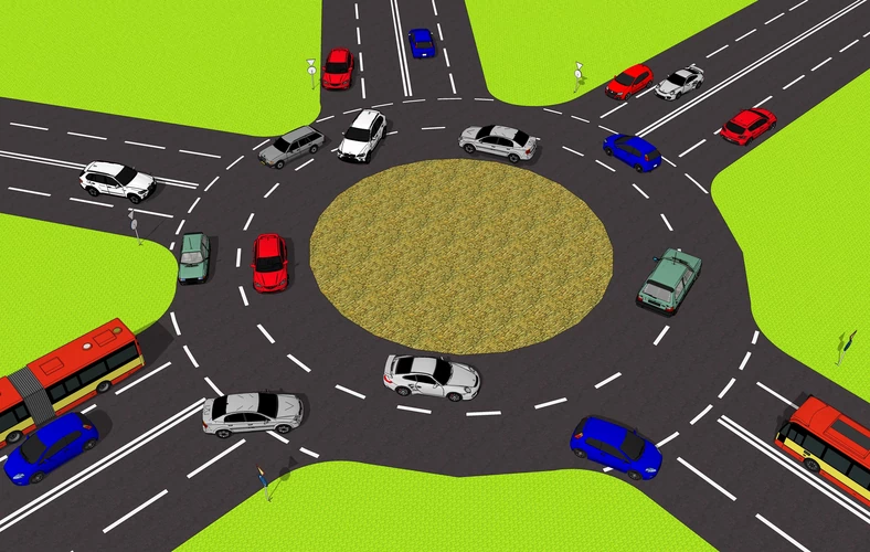 Rondo dwupasmowe bez sygnalizacji świetlnej – obowiązują ogólne zasady ruchu drogowego