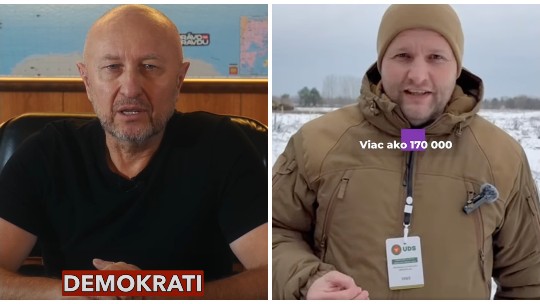 Zoroslav Kollár a Jaroslav Naď na zábere z roku 2024 aj s visačkou firmy UDS na krku